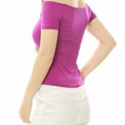 Allegra K Slim Fit Short Sleeves Off The Shoulder Cropped Top Clothing 107 Allegra K Slim Fit Short Sleeves Off The Shoulder Cropped Top Clothing