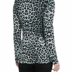 Allegra K 6507 Ladies Long Sleeves Scoop Neck Leopard Prints Peplum Shirt Women 108 Allegra K 6507 Ladies Long Sleeves Scoop Neck Leopard Prints Peplum Shirt Women