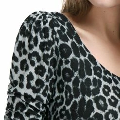 Allegra K 6507 Ladies Long Sleeves Scoop Neck Leopard Prints Peplum Shirt Women 111 Allegra K 6507 Ladies Long Sleeves Scoop Neck Leopard Prints Peplum Shirt Women