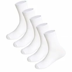 Allegra K Accessories Men 5 Pack Ankle High Breathable Dress Crew Socks