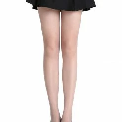 Allegra K Accessories Women Elastic Waist Stretchy Thin Reinforced Top Footed Pantyhose