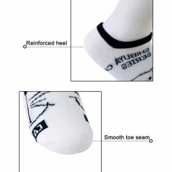 Allegra K 4A-1 Low Cut Printed Ankle Length Short Socks 10 Pairs Accessories