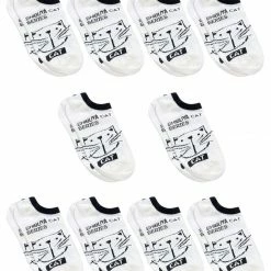 Allegra K 4A-1 Low Cut Printed Ankle Length Short Socks 10 Pairs Accessories