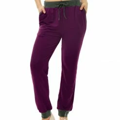 Allegra K Women's Drawstring Jogger Light Soft Stretch Pockets Pants