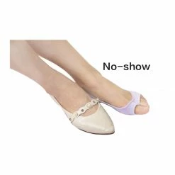 Allegra K Women Low Cut No Show Heel Grip Toeless Boat Socks 6 Pairs 10-12