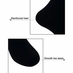 Allegra K Accessories Men 5 Pack Lightweight Flat Knit Strenchy Crew Socks