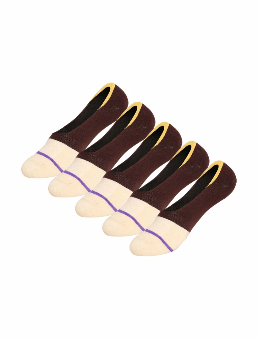 Allegra K Men 5 Pack Low Cut Color Block Non-slip Boat Socks 10-13 8 Allegra K Men 5 Pack Low Cut Color Block Non-slip Boat Socks 10-13