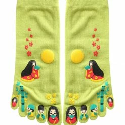 Allegra K Women 2 Pack Japanese Cartoon Print Five Toe Socks Accessories 24 Allegra K Women 2 Pack Japanese Cartoon Print Five Toe Socks Accessories