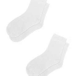 Allegra K Accessories Men Elastic Ribbed Cuffs Ankle High Socks 2 Pairs