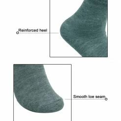 Allegra K Accessories Ladies Elastic Cuffs Stretchy Ankle High Socks 5 Pairs