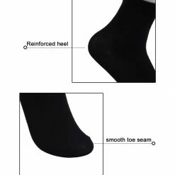 Allegra K Accessories Ladies Elastic Cuffs Stretchy Ankle High Socks 5 Pairs
