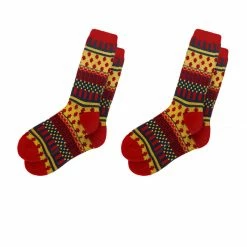 Allegra K Women Novelty Prints Elastic Cuffs Ankle High Socks 2 Pairs Accessories