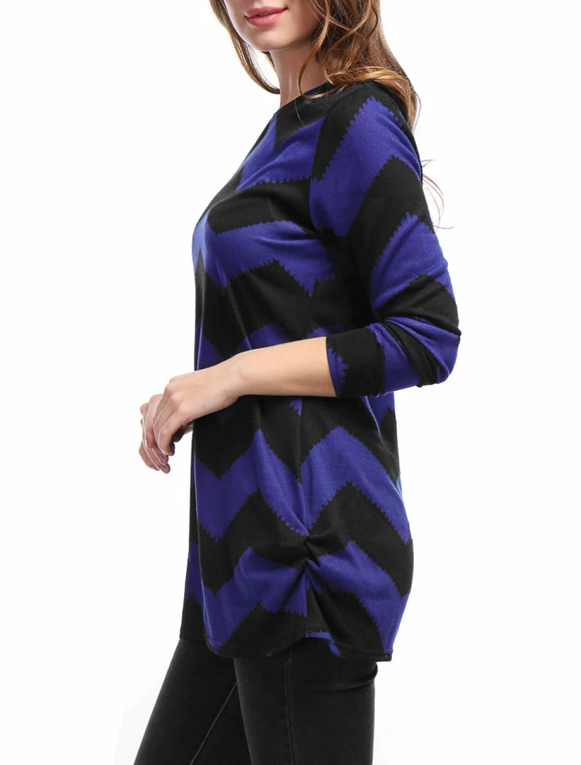 Allegra K Women's Round Neck Contrast Color Knitted Shirts Long Sleeve Sweater Tops 7 Allegra K Women's Round Neck Contrast Color Knitted Shirts Long Sleeve Sweater Tops