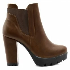 Allegra K Shoes Women Chunky High Heel Platform Zipper Chelsea Boots 77 Allegra K Shoes Women Chunky High Heel Platform Zipper Chelsea Boots