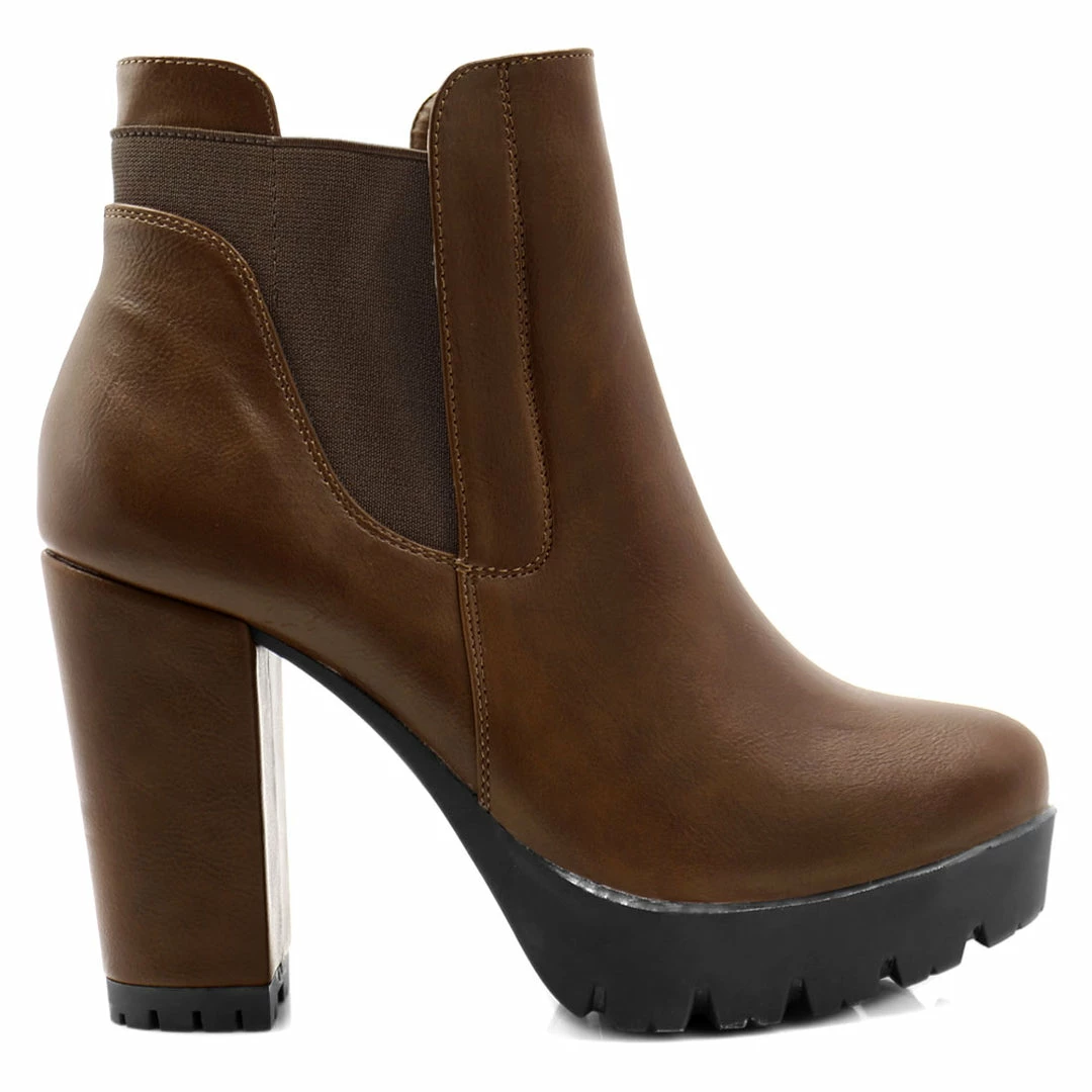 Allegra K Shoes Women Chunky High Heel Platform Zipper Chelsea Boots 40 Allegra K Shoes Women Chunky High Heel Platform Zipper Chelsea Boots