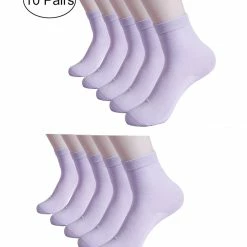 Allegra K Accessories Women 10 Pack Lightweight Stretchy Breathable Crew Socks 7-9 40 Allegra K Accessories Women 10 Pack Lightweight Stretchy Breathable Crew Socks 7-9