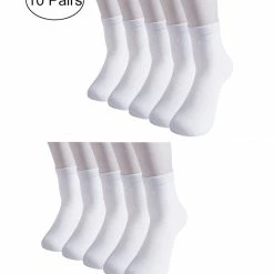 Allegra K Accessories Women 10 Pack Lightweight Stretchy Breathable Crew Socks 7-9 25 Allegra K Accessories Women 10 Pack Lightweight Stretchy Breathable Crew Socks 7-9