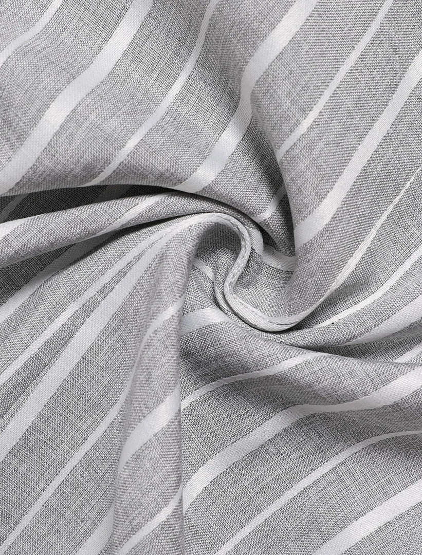 Allegra K Striped 3/4 Sleeves Open Front Notched Lapel Blazer Women 38 Allegra K Striped 3/4 Sleeves Open Front Notched Lapel Blazer Women