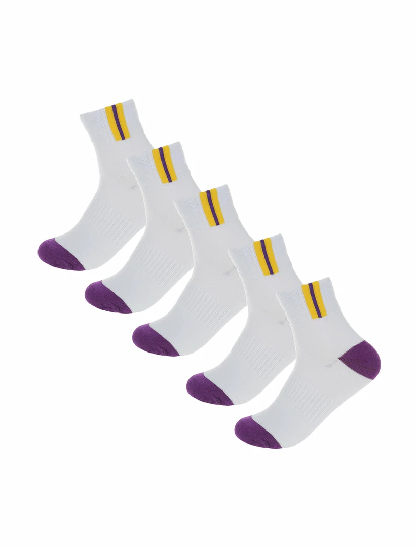 Allegra K Accessories Black Ankle Socks Contrast Color Stripes 5 Pairs 4 Allegra K Accessories Black Ankle Socks Contrast Color Stripes 5 Pairs