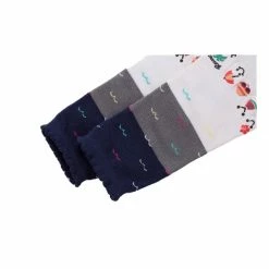 Allegra K Accessories Women Contrast Color Low Cut Cartoon Prints Toe Socks 1 Pack 7-9