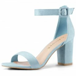 Allegra K 284H 17 Woman Open Toe Chunky High Heel Ankle Strap Sandals Shoes 58 Allegra K 284H 17 Woman Open Toe Chunky High Heel Ankle Strap Sandals Shoes