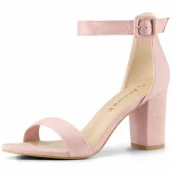 Allegra K 284H 17 Woman Open Toe Chunky High Heel Ankle Strap Sandals Shoes 76 Allegra K 284H 17 Woman Open Toe Chunky High Heel Ankle Strap Sandals Shoes