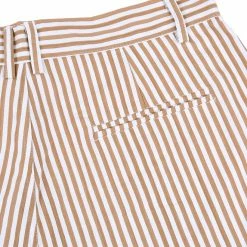 Allegra K Men's Summer Shorts Stripe Slim Fit Flat Front Seersucker Chino Short Pants