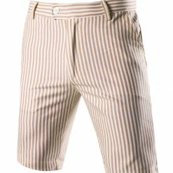 Allegra K Men's Summer Shorts Stripe Slim Fit Flat Front Seersucker Chino Short Pants