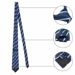 Allegra K Men's Jacquard Woven Printed Business Stiched Self Tie Necktie Accessories