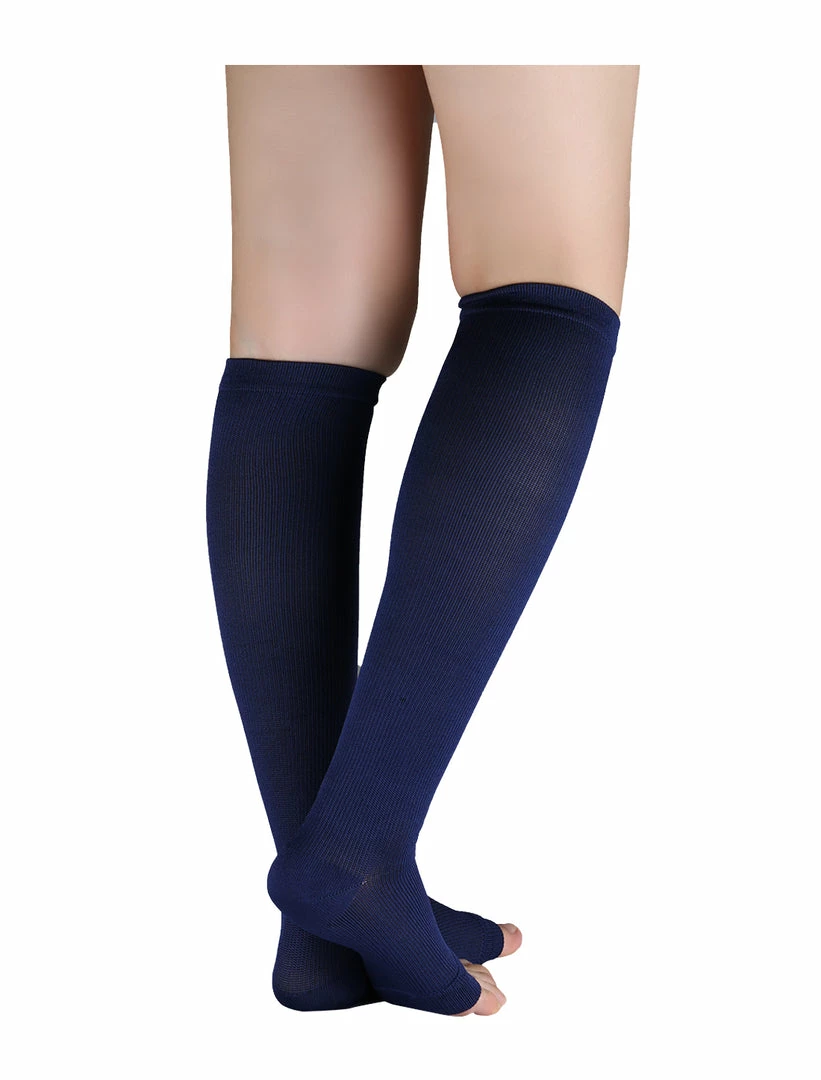 Allegra K Accessories Unisex Breathable One Size Toeless Compression Knee High Socks 20 Allegra K Accessories Unisex Breathable One Size Toeless Compression Knee High Socks