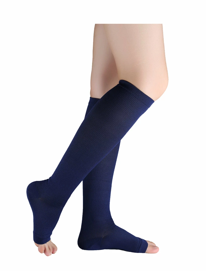 Allegra K Accessories Unisex Breathable One Size Toeless Compression Knee High Socks 21 Allegra K Accessories Unisex Breathable One Size Toeless Compression Knee High Socks