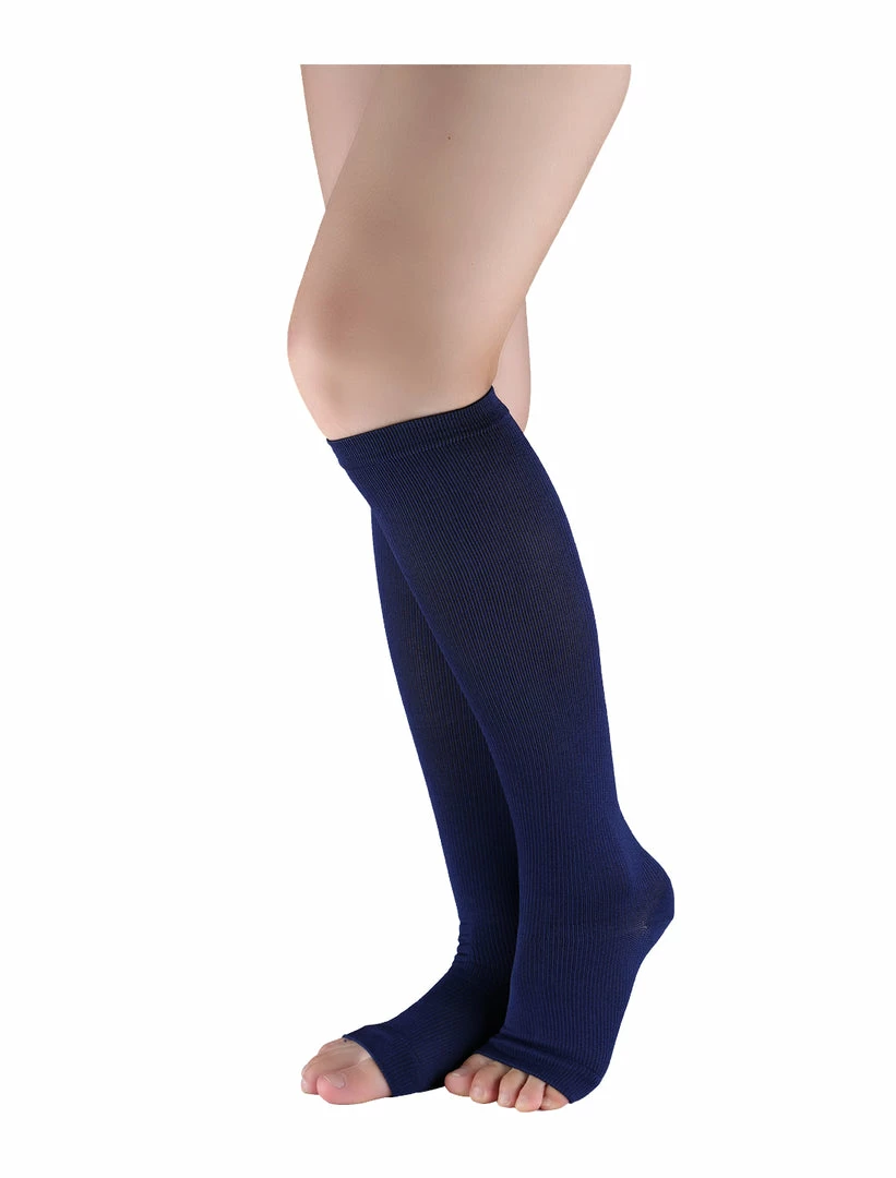 Allegra K Accessories Unisex Breathable One Size Toeless Compression Knee High Socks 19 Allegra K Accessories Unisex Breathable One Size Toeless Compression Knee High Socks