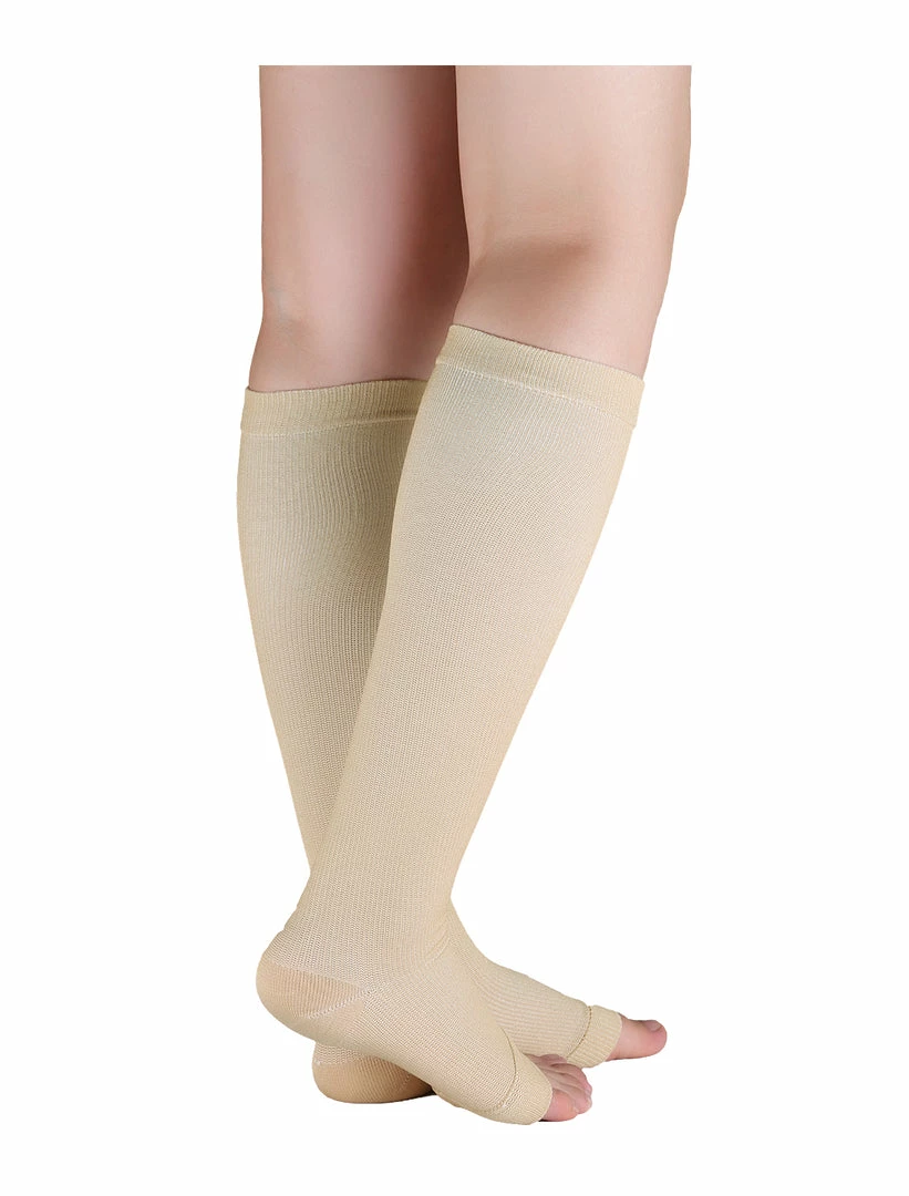 Allegra K Accessories Unisex Breathable One Size Toeless Compression Knee High Socks 25 Allegra K Accessories Unisex Breathable One Size Toeless Compression Knee High Socks