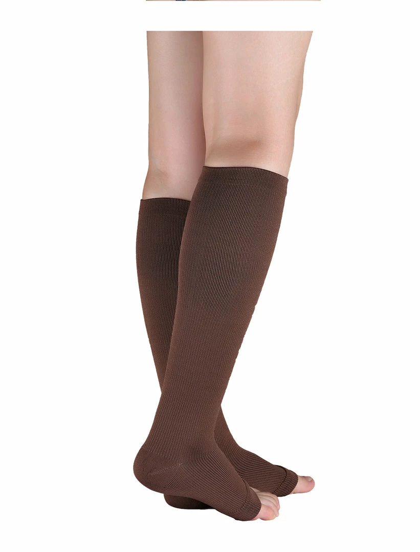 Allegra K Accessories Unisex Breathable One Size Toeless Compression Knee High Socks 15 Allegra K Accessories Unisex Breathable One Size Toeless Compression Knee High Socks