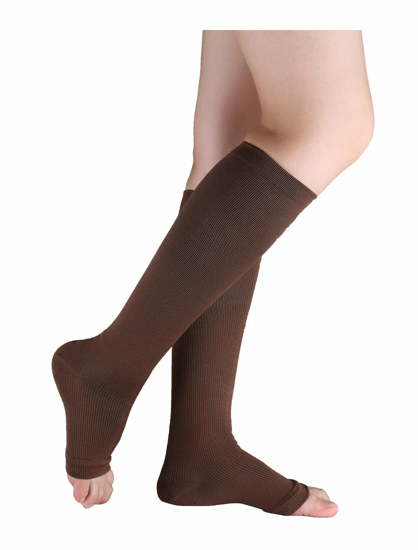 Allegra K Accessories Unisex Breathable One Size Toeless Compression Knee High Socks 16 Allegra K Accessories Unisex Breathable One Size Toeless Compression Knee High Socks