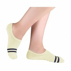 Allegra K And Non Slip No Show Socks Cotton Stripes Pattern 10 Pairs