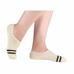 Allegra K And Non Slip No Show Socks Cotton Stripes Pattern 10 Pairs