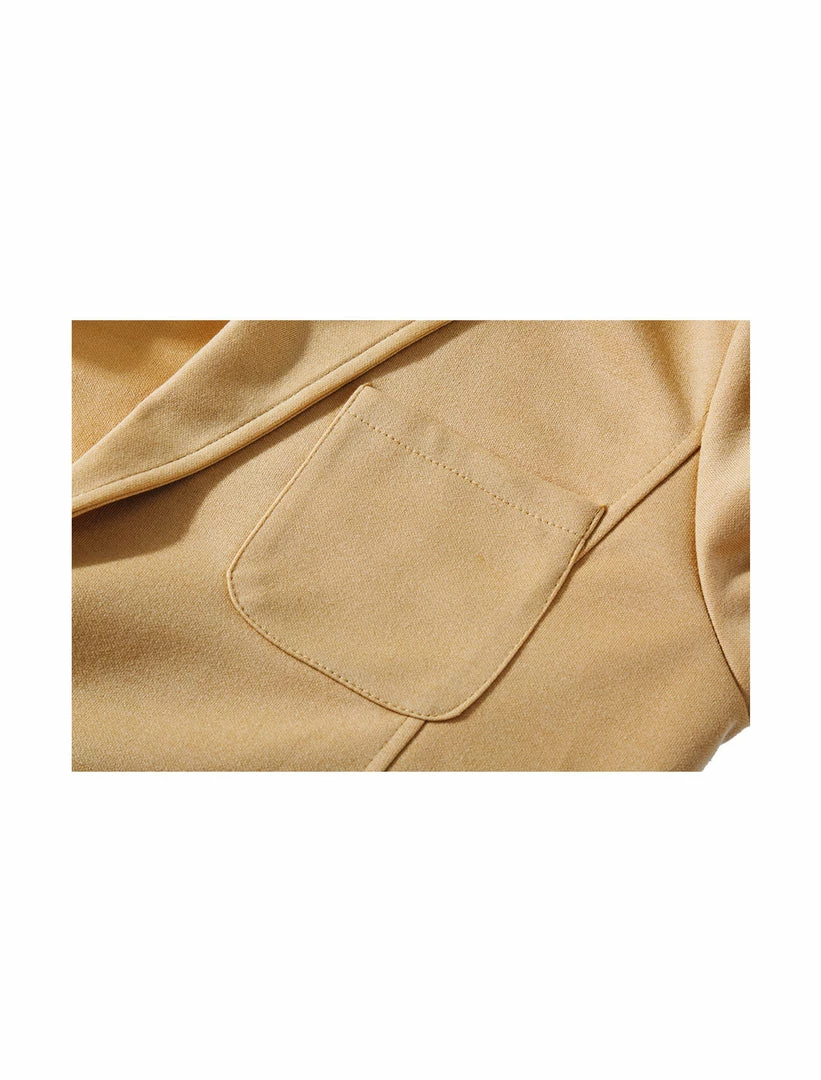 Allegra K 1310-X01 Men Notched Lapel Solid Color Pockets Front Long Sleeve Knit Blazer Coats & Outerwear 36 Allegra K 1310-X01 Men Notched Lapel Solid Color Pockets Front Long Sleeve Knit Blazer Coats & Outerwear