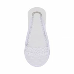 Allegra K Women Heelless Lace Back No Show Half Socks 10 Pack Accessories