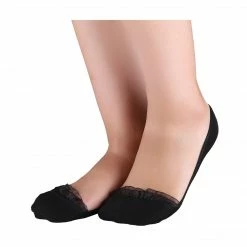 Allegra K Women 10 Pack Floral Lace Decor Flat Boat Line Low Cut Socks 10-12 Accessories