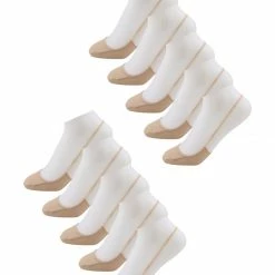 Allegra K Women 10 Pack Cotton Heelless No-Show Low Cut Back Socks Accessories