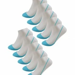 Allegra K Women 10 Pack Cotton Heelless No-Show Low Cut Back Socks Accessories