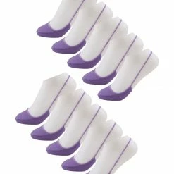 Allegra K Women 10 Pack Cotton Heelless No-Show Low Cut Back Socks Accessories