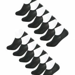 Allegra K Men 12 Pack Low Cut Breathable Non-Skid No Show Socks Accessories
