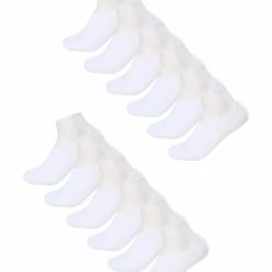 Allegra K Men 12 Pack Low Cut Breathable Non-Skid No Show Socks Accessories