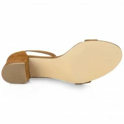 Allegra K Shoes Women's Open Toe Block Heel Ankle Strap Sandals