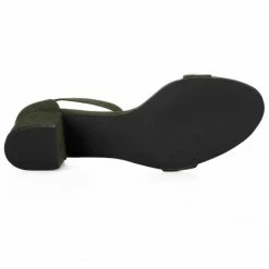 Allegra K Shoes Women's Open Toe Block Heel Ankle Strap Sandals