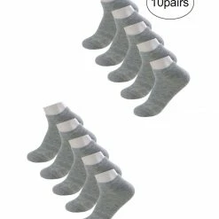 Allegra K Ladies And Low Cut Stretch Cuffs Ankle High Socks 10 Pairs Accessories