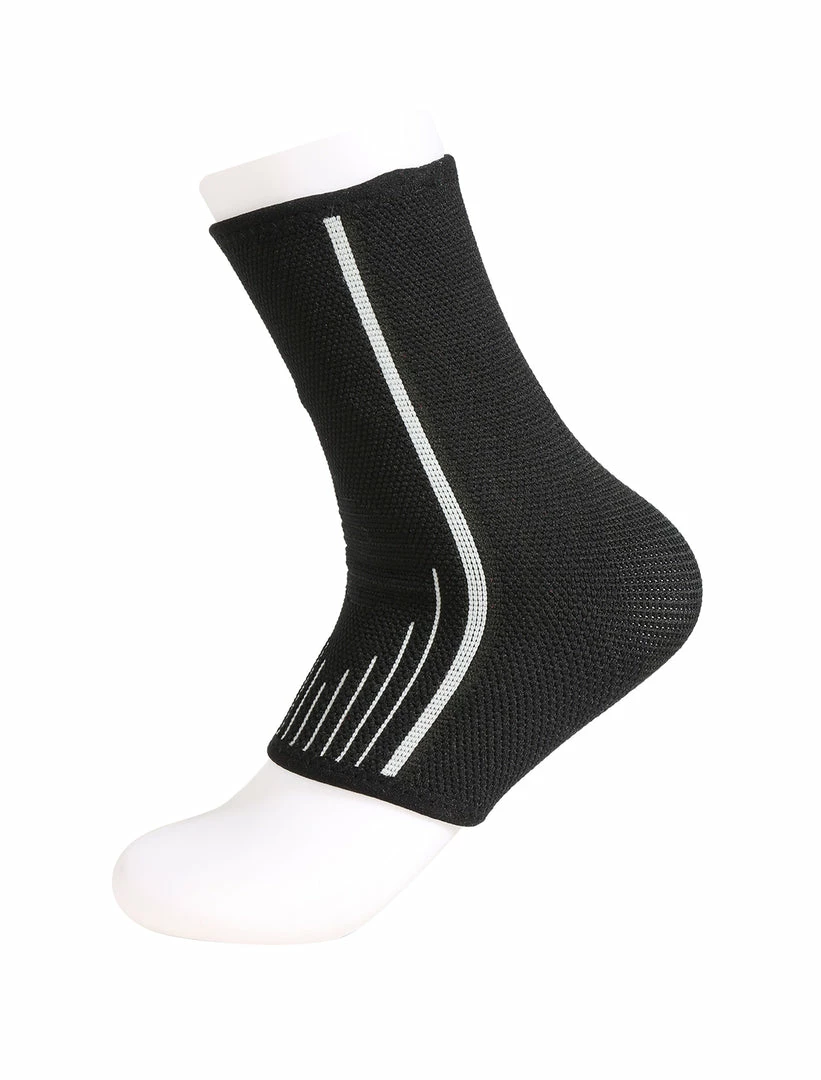 Allegra K Women Striped Breathable Compression Ankle Support Brace Accessories 4 Allegra K Women Striped Breathable Compression Ankle Support Brace Accessories