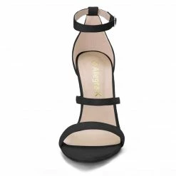 Allegra K YFL514-1 Women Open Toe Triple Straps Stiletto High Heel Sandals Shoes 59 Allegra K YFL514-1 Women Open Toe Triple Straps Stiletto High Heel Sandals Shoes